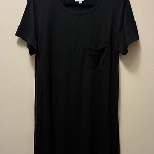 LuLaRoe Black T-Shirt Dress